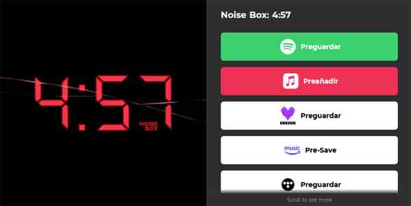 NOISE BOX - enlaces plataformas single 4:57