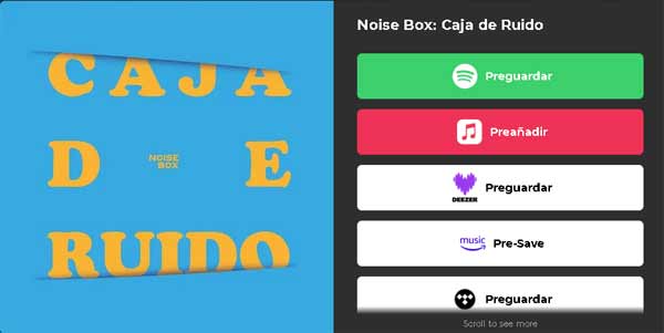 NOISE BOX - enlaces plataformas single CAJA DE RITMO